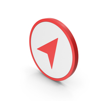 Icon Send Button / Arrow Red PNG & PSD Images