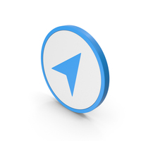 Icon Send Button / Arrow Blue PNG & PSD Images