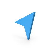 Symbol Send Button / Arrow Blue PNG & PSD Images