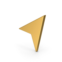 Symbol Send Button / Arrow Gold PNG & PSD Images
