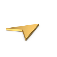 Gold Symbol Send Button / Arrow PNG & PSD Images
