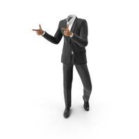 Thumbs Forward Suit Black PNG & PSD Images