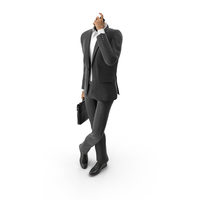 Waiting Talking Phone Bag Suit  Black PNG & PSD Images