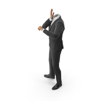 Worried Suit Black PNG & PSD Images