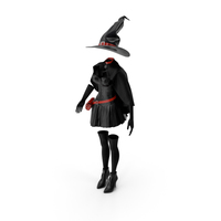 女巫服装PNG和PSD图像