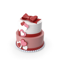 Valentine Heart Love Cake PNG & PSD Images
