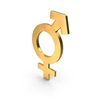 Male and Female Icon Gold PNG & PSD Images