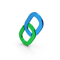 Symbol Link Colored Metallic PNG & PSD Images