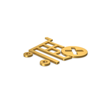 Gold Symbol Remove From Shopping Cart PNG & PSD Images