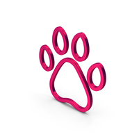 Symbol Animal Paw Metallic PNG & PSD Images