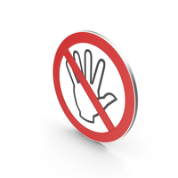 Do Not Touch Sign PNG & PSD Images