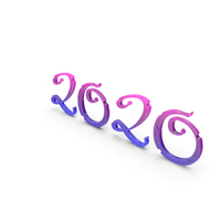 Stylized Numbers 2020 PNG & PSD Images