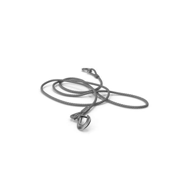Vehicle Steel Wire Tow Rope with Hooks PNG & PSD Images