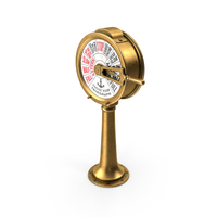 Vintage Brass Engine Room Telegraph PNG & PSD Images