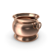Vintage Copper and Brass Jardiniere PNG & PSD Images