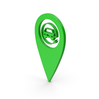 Pinpoint Electric Vehicle Charging Green PNG & PSD Images