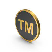 Gold Icon Trademark PNG & PSD Images