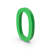 Number 0 Green PNG & PSD Images