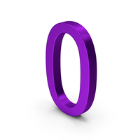 Number 0 Purple PNG & PSD Images