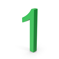 Number 1 Green PNG & PSD Images