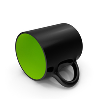 Black Green Cup on Floor PNG & PSD Images