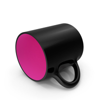 Black Pink Cup on Floor PNG & PSD Images