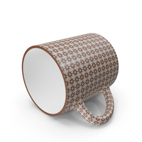 Printed Brown Flower Cup On Floor PNG & PSD Images