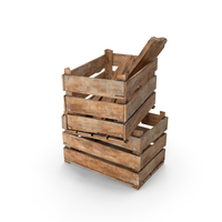Vintage Wooden Box Crates PNG & PSD Images