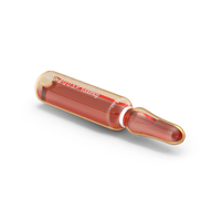 Vitamin B Complex 3ml Amber Ampoule Lying PNG & PSD Images