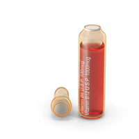 Vitamin B Complex Amber Ampoule Opened PNG & PSD Images