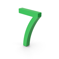 Number 7 Green PNG & PSD Images