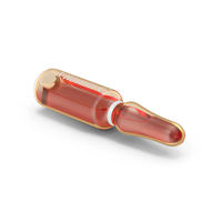 Vitamin C 1ml Ampoule Amber PNG & PSD Images