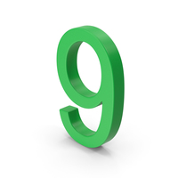 Number 9 Green PNG & PSD Images