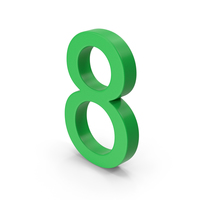 Number 8 Green PNG & PSD Images