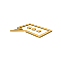Gold Symbol Texting PNG & PSD Images