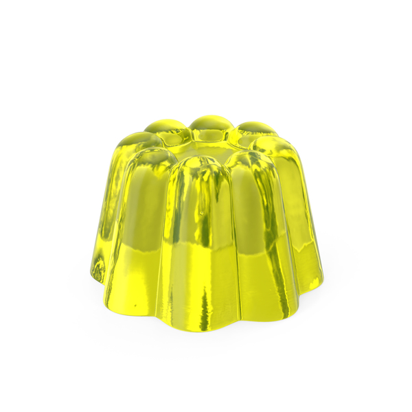 Yellow Vanilla Jelly Pudding PNG & PSD Images