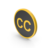 Icon Subtitles Yellow PNG & PSD Images
