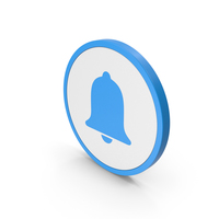 Icon Alarm / Notification Blue PNG & PSD Images