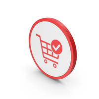 Icon Checkout Shopping Cart Red PNG & PSD Images