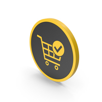 Icon Checkout Shopping Cart Yellow PNG & PSD Images