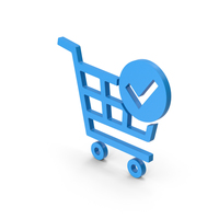 Symbol Checkout Shopping Cart Blue PNG & PSD Images