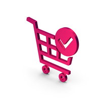 Symbol Checkout Shopping Cart Metallic PNG & PSD Images
