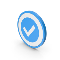 Icon Checkmark Blue PNG & PSD Images