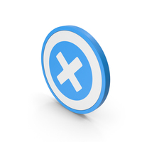 Icon X Mark Blue PNG & PSD Images