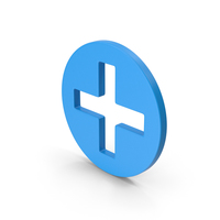 Symbol Cross / Plus Blue PNG & PSD Images