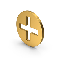 Symbol Cross / Plus Gold PNG & PSD Images