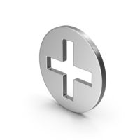 Symbol Cross / Plus Silver PNG & PSD Images
