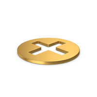 Gold Symbol Hospital Cross PNG & PSD Images