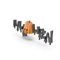 Halloween Symbol with Pumpkin Face PNG & PSD Images