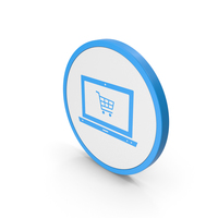 Icon Online Shopping Blue PNG & PSD Images